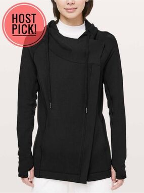 Lululemon Tunic-Length Cozy Black Jacket